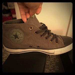 Green and black converse